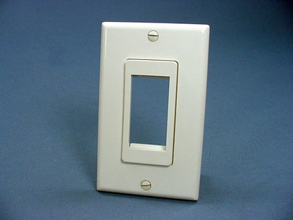 Leviton White 1-Unit MOS Decora Converter Insert with Wallplate Cover 41649-W