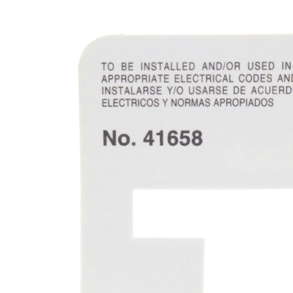 Leviton 41658-CI Ivory 1-Gang Telephone Jack F-Connector Plastic Wallplate Cover