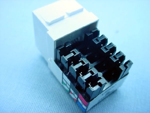 Leviton White Quickport Dual 6-Wire Phone Voice Jacks Modular Telephone 41666-W