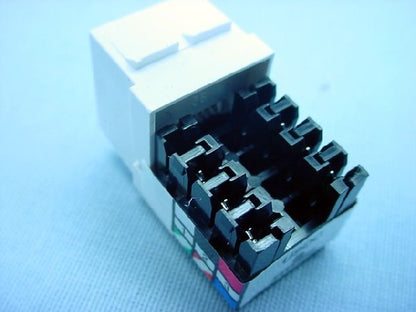 Leviton White Quickport Dual 6-Wire Phone Voice Jacks Modular Telephone 41666-W