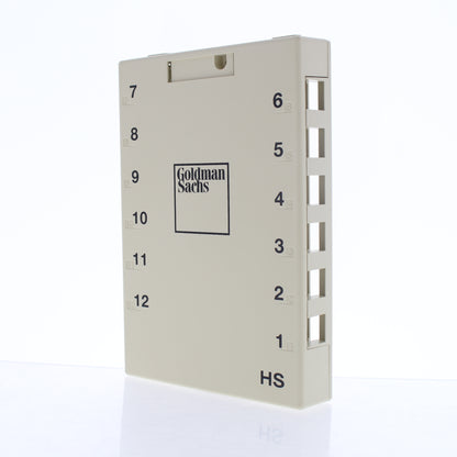 Leviton 41G89-12B Ivory 12-Port Custom Unit for Goldman Sachs Surface Housing