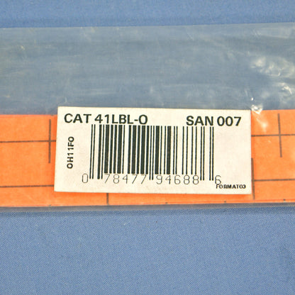 Leviton 41LBL-O Orange Label for Cat5e 110-Type Telephone Wiring Base Lined 6pcs