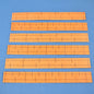 Leviton 41LBL-O Orange Label for Cat5e 110-Type Telephone Wiring Base Lined 6pcs