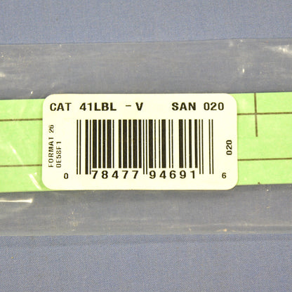 6 Leviton Green Labels for Cat 5e 110-Type Telephone Wiring Base Lined 41LBL-V