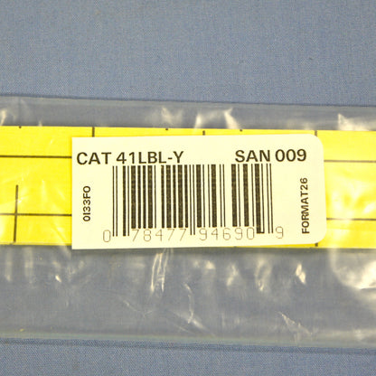 Leviton 41LBL-Y Yellow Label for Cat5e 110-Type Telephone Wiring Base Lined 6pcs