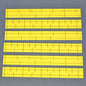 Leviton 41LBL-Y Yellow Label for Cat5e 110-Type Telephone Wiring Base Lined 6pcs