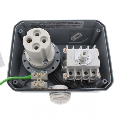 Leviton 420MI9W Mechanical Interlock Non-Fused Pin & Sleeve 20A 3PH 240VAC 10HP