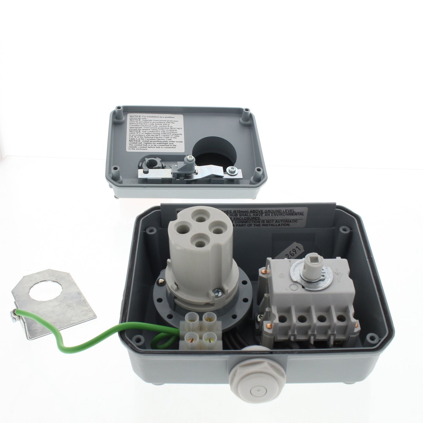 Leviton 420MI9W Mechanical Interlock Non-Fused Pin & Sleeve 20A 3PH 240VAC 10HP