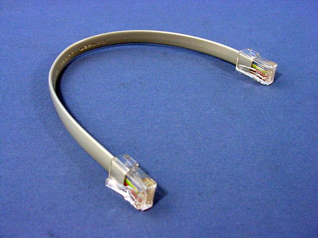 Leviton Gray 8" 8-Wire Modular Line Cord Patch Jumper RJ45 42400-8FG