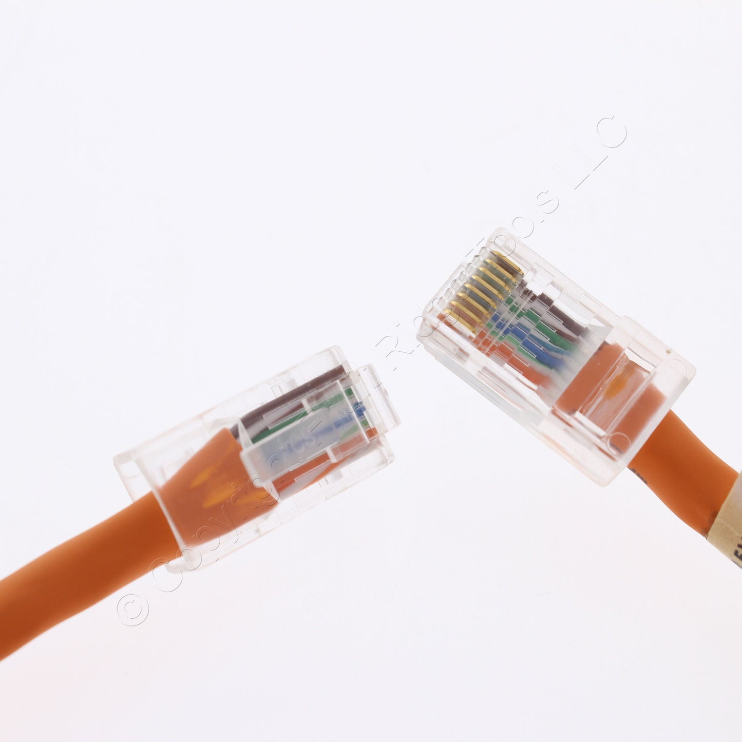 Leviton 42454-5O Orange 5ft Cat5 Ethernet Cable LAN Data Patch Cord Network Cord