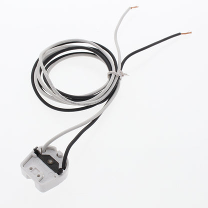 Leviton 434-W White Fluorescent Lamp Holder Light Socket Long Leads