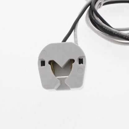 Leviton 434-W White Fluorescent Lamp Holder Light Socket Long Leads