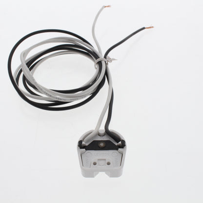 Leviton 434-W White Fluorescent Lamp Holder Light Socket Long Leads