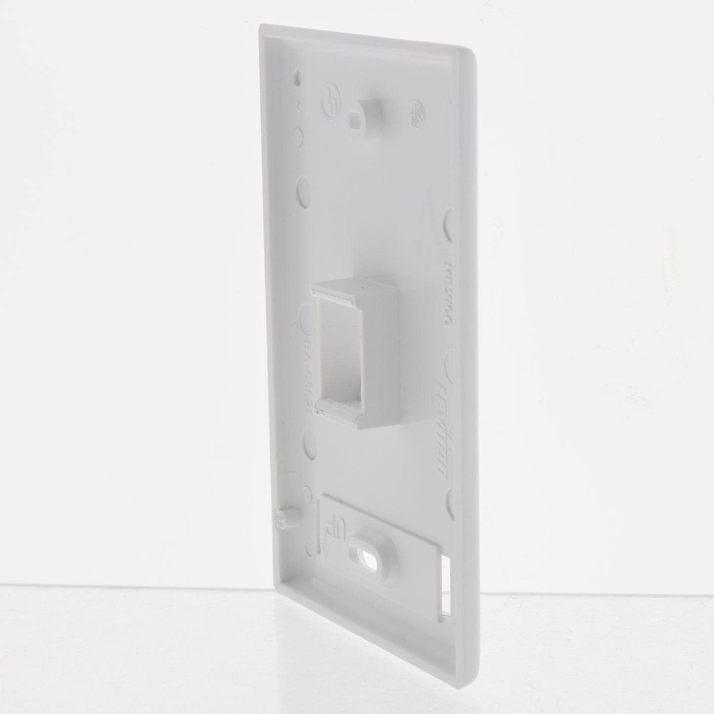 Leviton White Quickport 1-Port Wallplate ID Window 46080-1WS