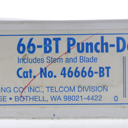 Leviton 46666-BT Punch Down Termination Tool for 20-26 GA Unstripped Wire