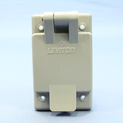 Leviton 4715-FWP Weather Resistant Cover Locking Flanged Outlet Receptacle L5-15