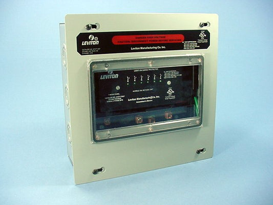 Leviton 7-Mode 47277-7 High Surge Suppressor Protector Panel 277/480V 3�Y WYE