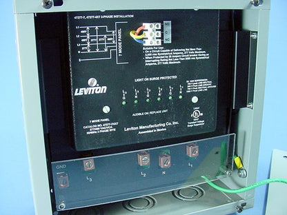 Leviton 7-Mode 47277-7 High Surge Suppressor Protector Panel 277/480V 3�Y WYE
