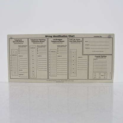 Leviton 47603-IDS Replacement Port ID Wiring Identification Chart Labels 5-Pack