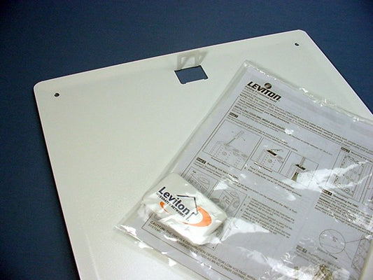 Leviton 47605-F28 White 29.5" Steel Structured Media Center Cover 280 Series