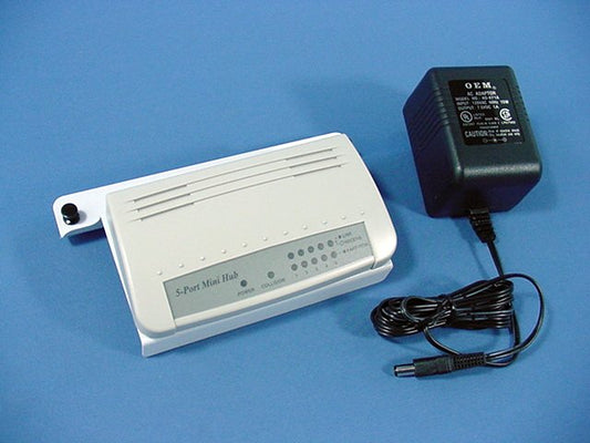 Leviton 47605-0EH 5-LAN 10Base-T Structured Media Center High Speed Network Hub