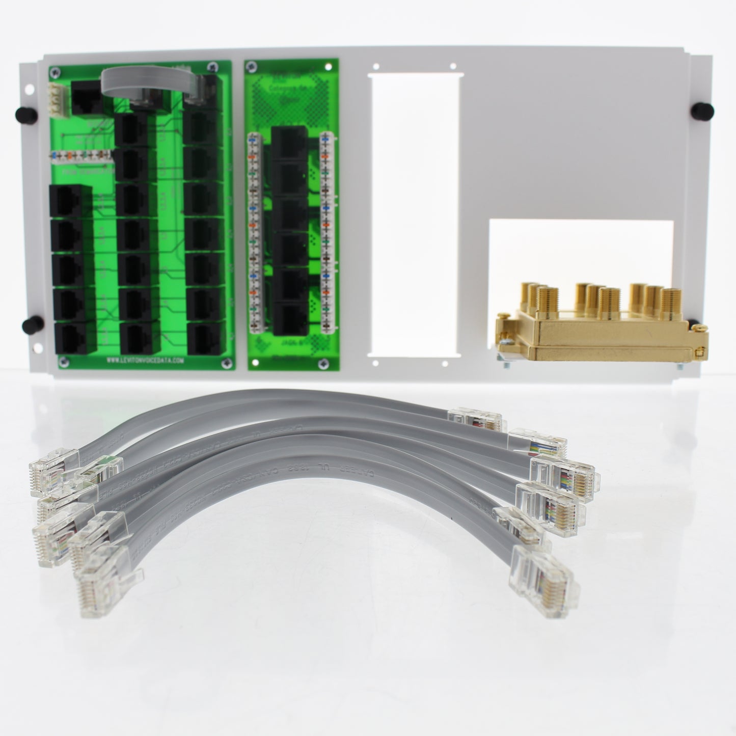 Leviton 47607-AHT White Modular Distribution Board & Home Telephone Video Panel