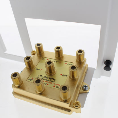 Leviton 47607-AHT White Modular Distribution Board & Home Telephone Video Panel