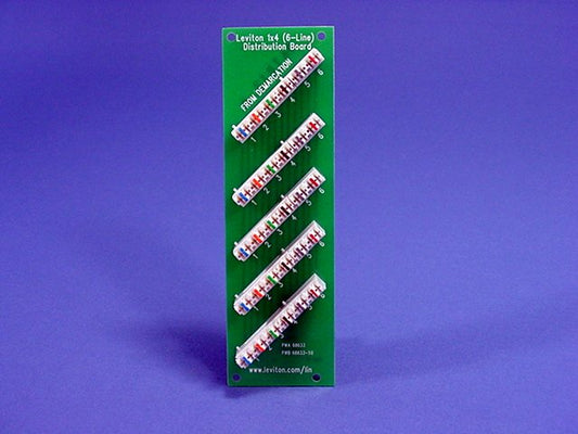 Leviton SMC 1x4 6-Line Bridged Telephone Expansion Board Phone Module 47609-S4