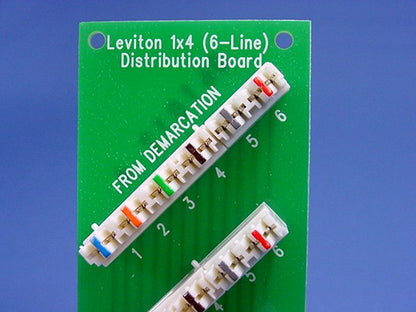 Leviton SMC 1x4 6-Line Bridged Telephone Expansion Board Phone Module 47609-S4