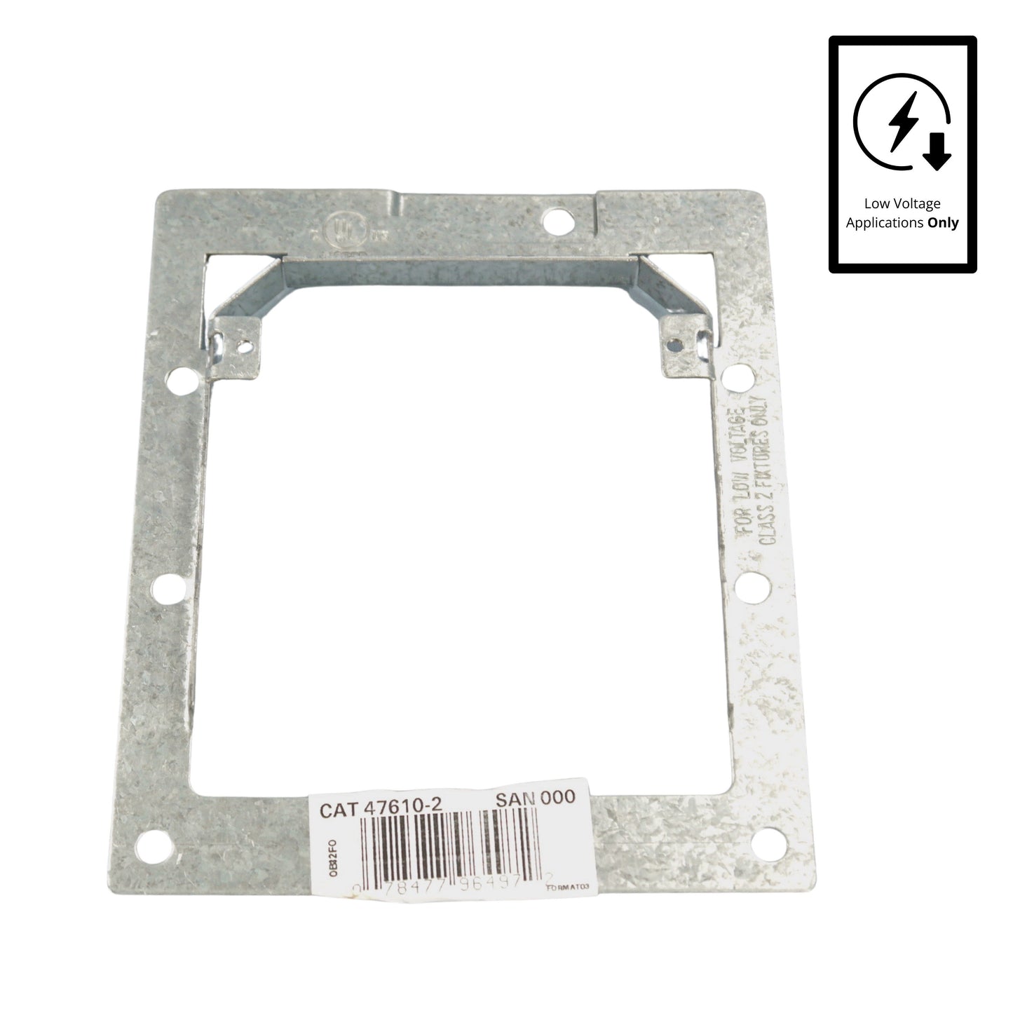 Leviton Low Voltage Dual-Gang Rough-In Extension Mounting Bracket 1-Gang 47610-2