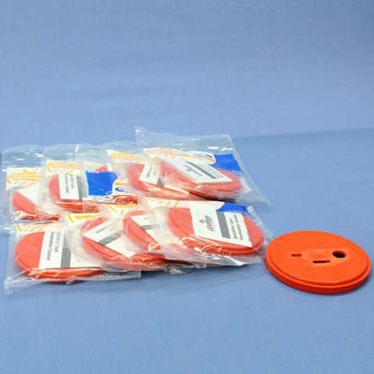 10 Leviton Cat6 47615-CST Orange Quickport Cat5e S-Video Termination Coasters