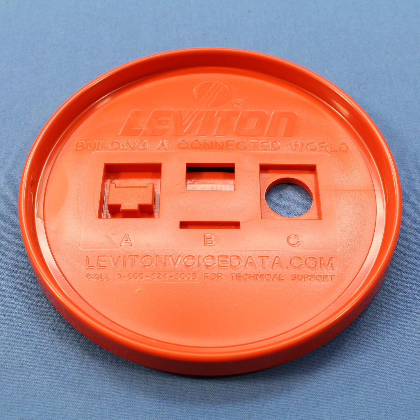 10 Leviton Cat6 47615-CST Orange Quickport Cat5e S-Video Termination Coasters