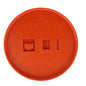 Orange Quickport Cat5e Cat6 S-Video Jack Coaster w/o Coax Opening 47615-CST