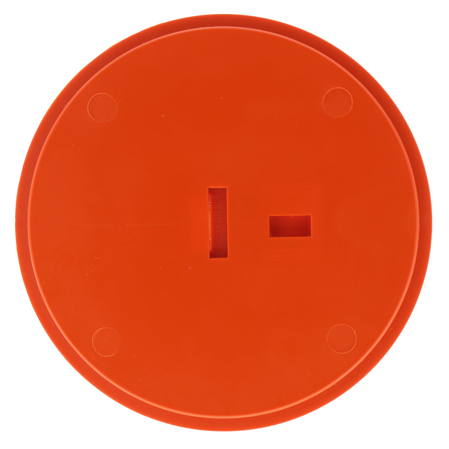 Orange Quickport Cat5e Cat6 S-Video Jack Coaster w/o Coax Opening 47615-CST
