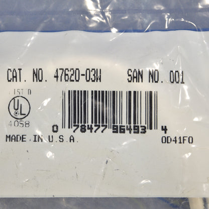 Leviton 47620-3W White Cat5 3ft Ethernet Cable LAN Data Patch Cord Network Wire