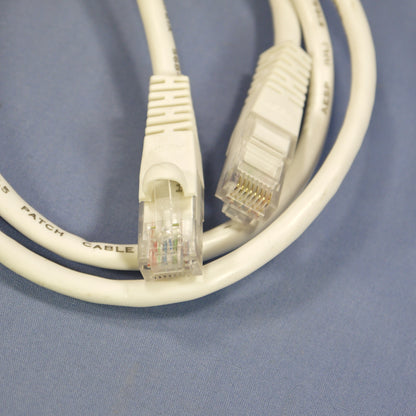Leviton 47620-3W White Cat5 3ft Ethernet Cable LAN Data Patch Cord Network Wire