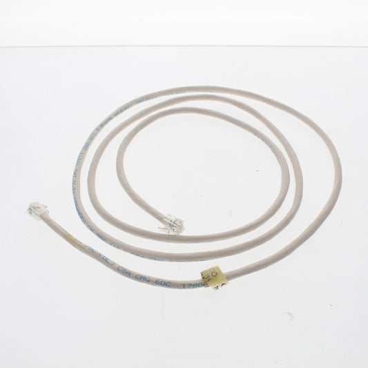 Leviton 47625-5W White 5Ft 16MHz Patch Cord 6P6C Unkeyed Mod Plugs Pin 1-1