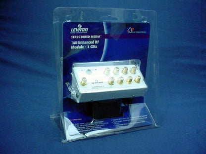 Leviton 1x8 Enhanced Video Distribution 2GHz RF Amp Module Splitter 47692-GSM