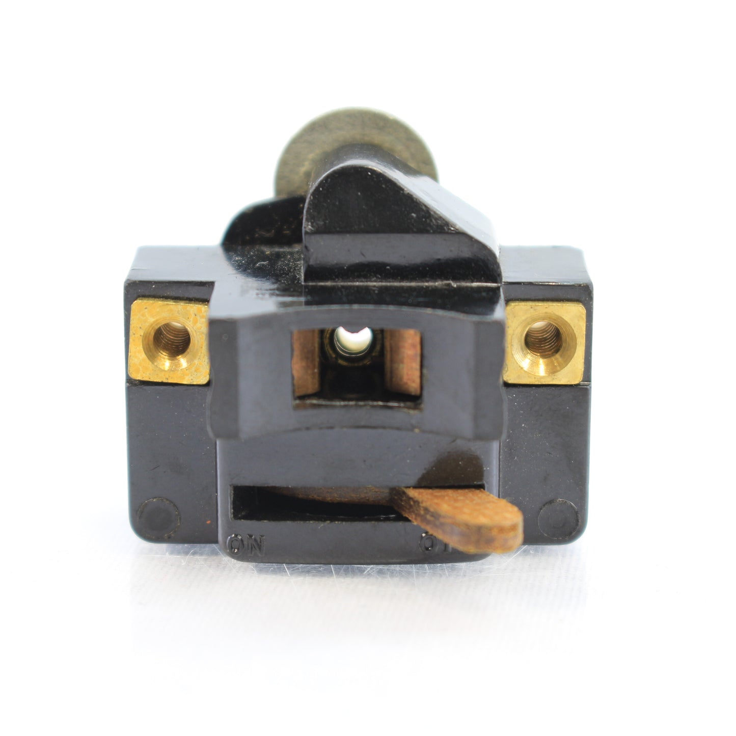 Leviton #485 Black Lumline Bakelite Flourescent Lampholder Base Switch 75W 125V