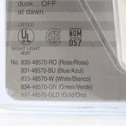 Leviton 48570-BU Blue Sea Shell Guide Night Light 120V Dawn-to-Dusk