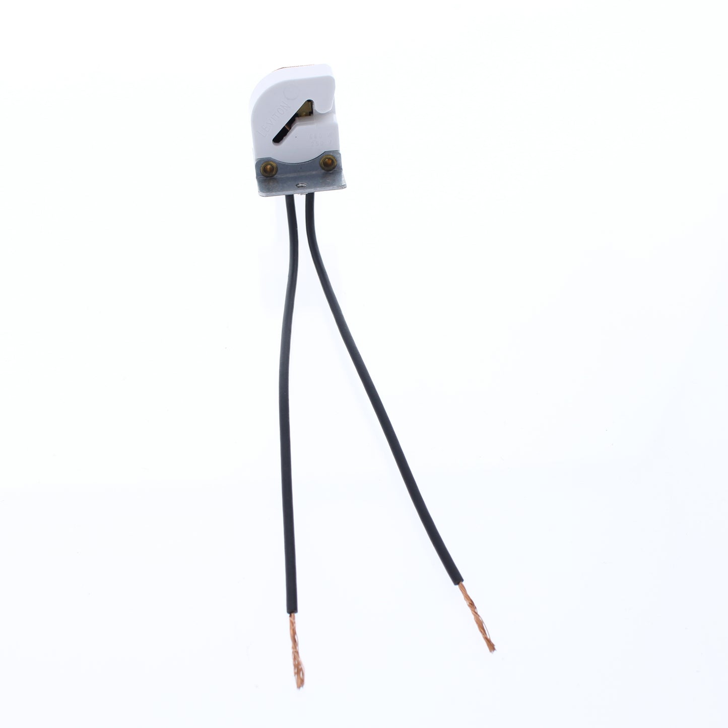 Leviton 486 LHo352 Medium Bi-Pin Linear Fluorescent Lampholder T8 Panel Slide-on