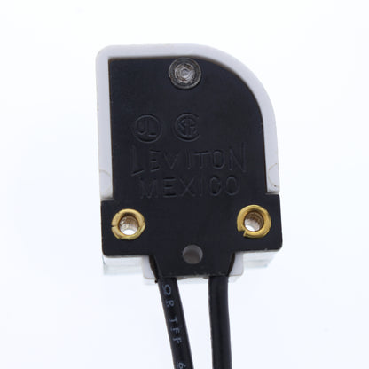 Leviton 486 LHo352 Medium Bi-Pin Linear Fluorescent Lampholder T8 Panel Slide-on