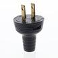Leviton Black Straight Blade Easy Grip Plug NEMA 1-15 15A 125V 48642