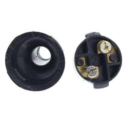 Leviton Black Straight Blade Easy Grip Plug NEMA 1-15 15A 125V 48642