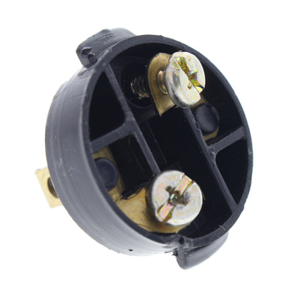 Leviton Black Straight Blade Easy Grip Plug NEMA 1-15 15A 125V 48642