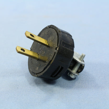 10 Leviton Round Straight Blade EZ Grip Heavy Duty Male Plugs Cord Clamp 48646