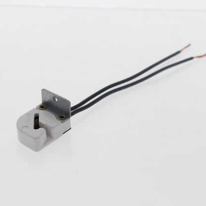Leviton Medium Bi-Pin Lampholder Steel Bracket Tapped #6-32 w/ 6" 18 AWG Leads
