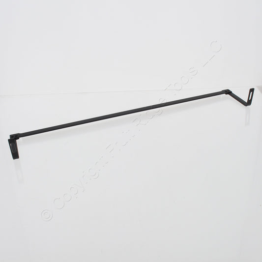 Leviton 49005-CMB Black 19" Patch Cable Management Bar for Flat Panels