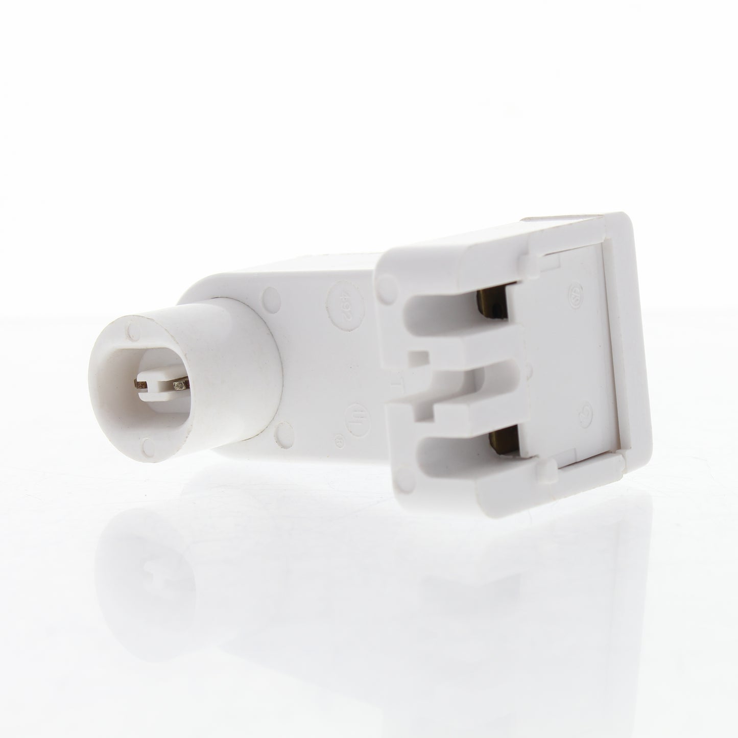 Leviton #492 White Vertical Plunger HO T8 T12 Fluorescent Lampholder 660W 600VAC