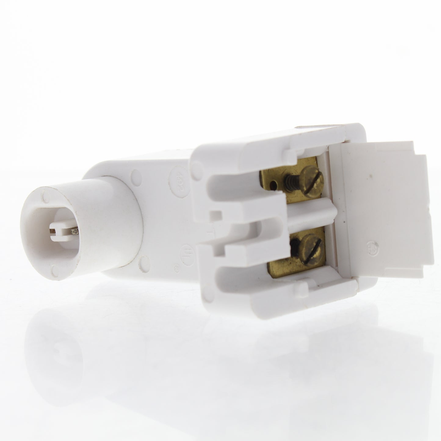 Leviton #492 White Vertical Plunger HO T8 T12 Fluorescent Lampholder 660W 600VAC